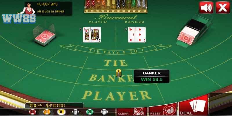 Baccarat WW88 - Cách chơi và bí kíp luôn thắng cho tân thủ